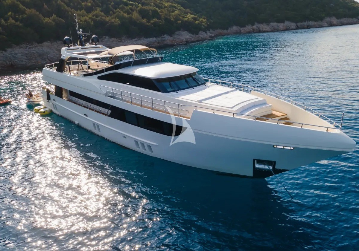 Motor yacht moored in Göcek